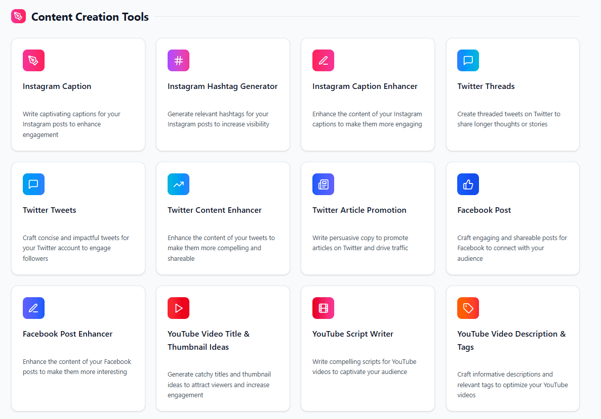 Content Creation Tools
